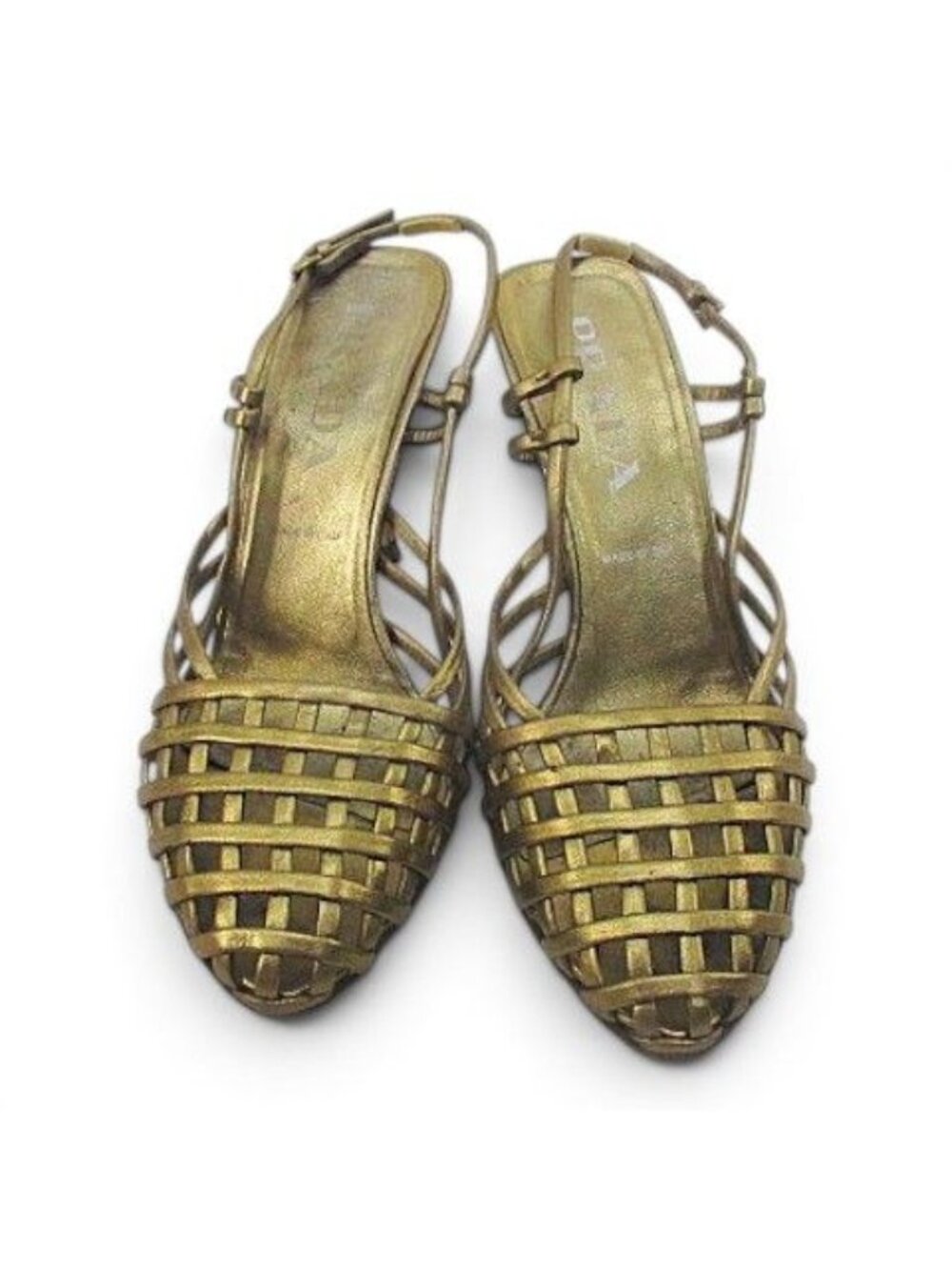 Prada Sandals Knitted Gold - Picture 4 of 9